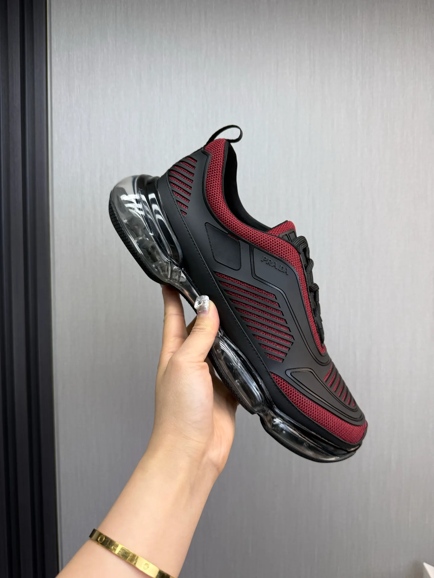 Men's shoes 💰640💰 [PRADA] Men's shoes are popular in the counter, high-quality shipments ✔️Official website synchronization, original fly-woven epoxy fabric + cowhide lining, 1⃣️ to 1⃣️ replica, original air-cushion original bottom, 38-45 (one size larger)